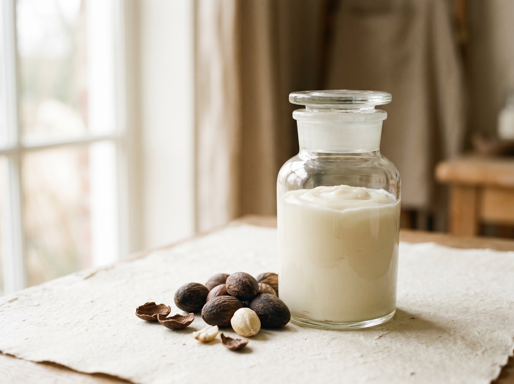 shea butter with shea nuts